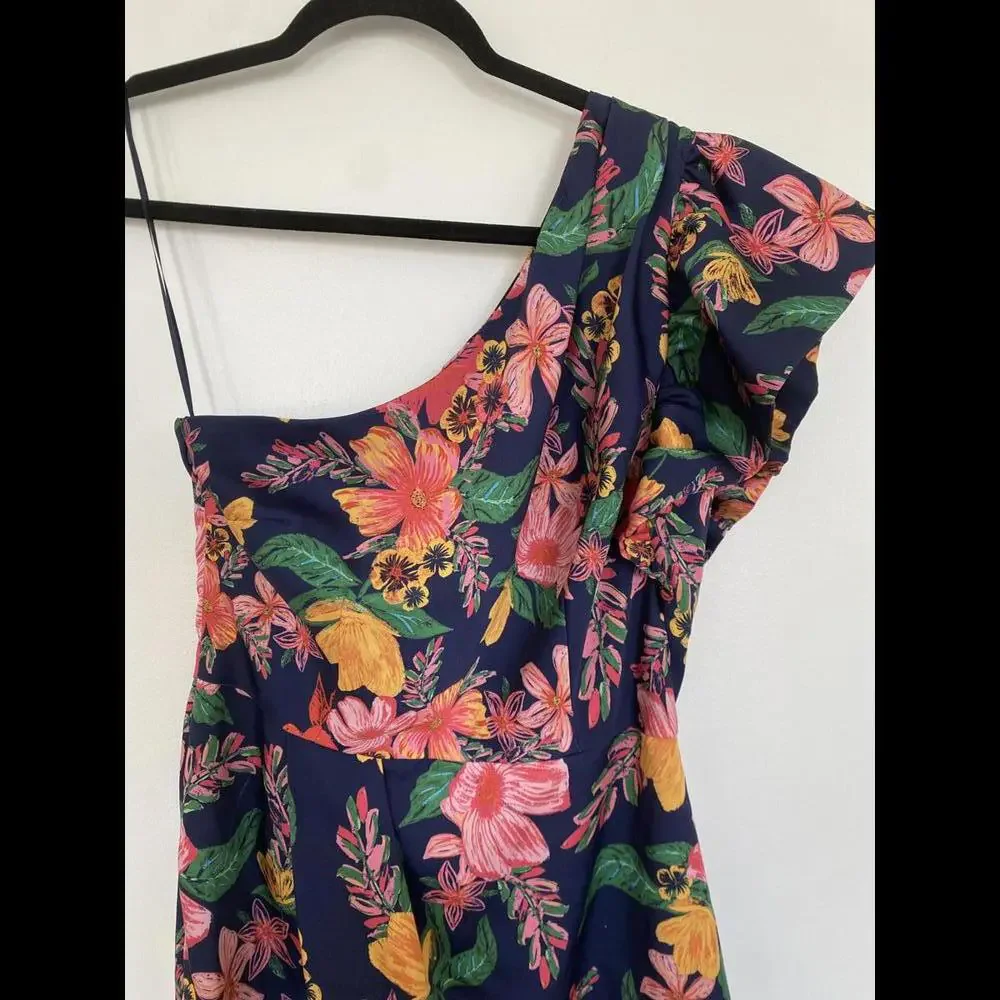 Anthropologie x Finders Keepers - One Shoulder Ruffle Mini Dress, size 6 - Picture 5 of 14